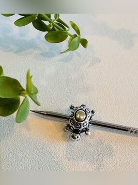Authentic Pandora Retired Turtle 925 Ale Sterling Silver Charm